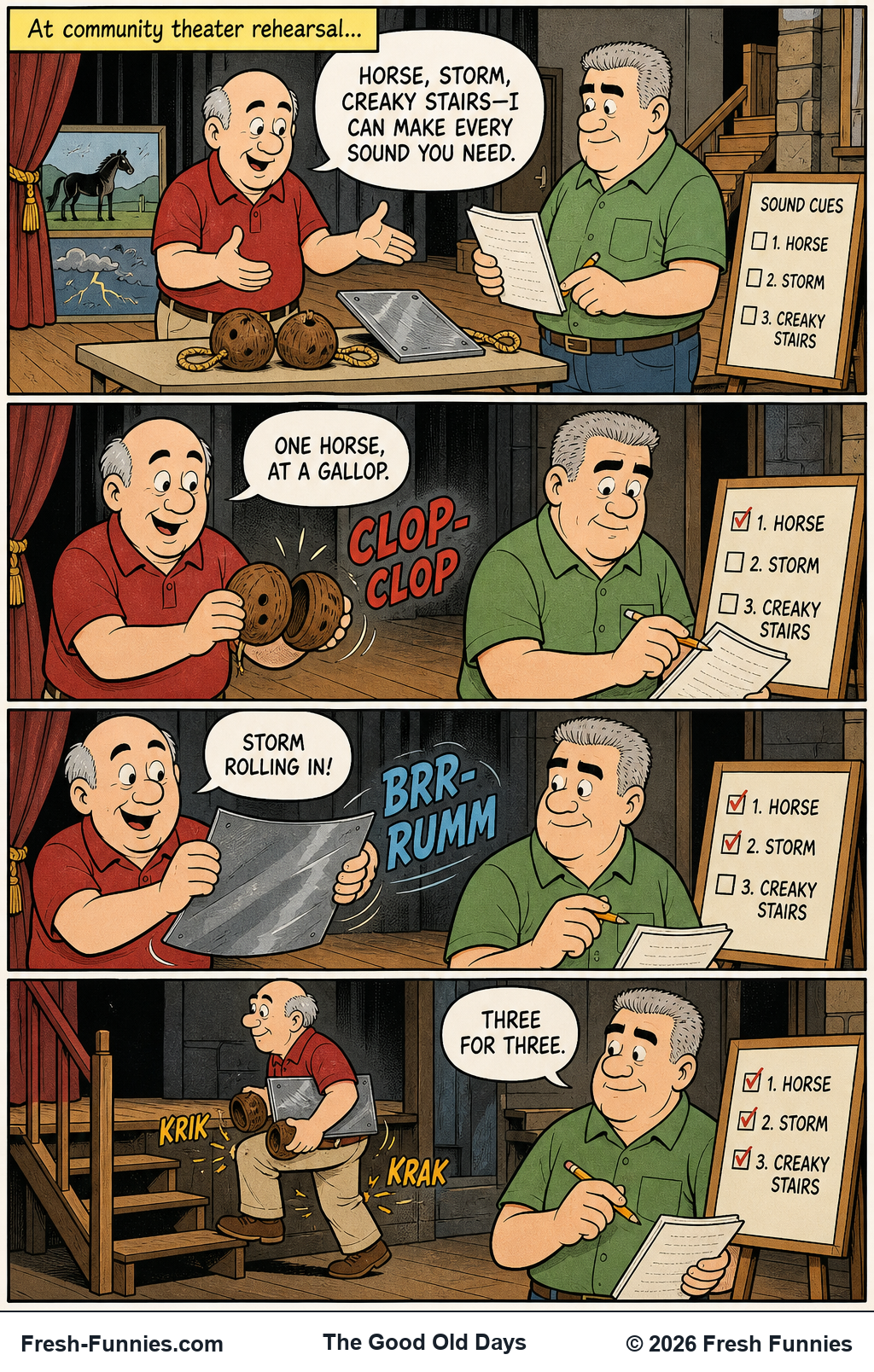 The Good Old Days — Three for Three