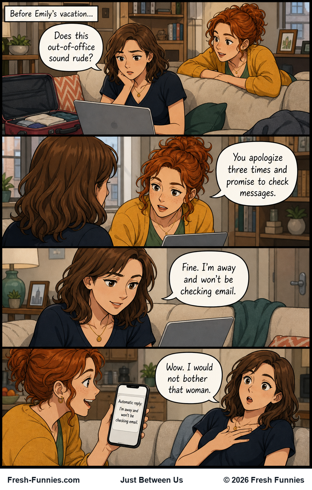 Just Between Us — Vacation Emily
