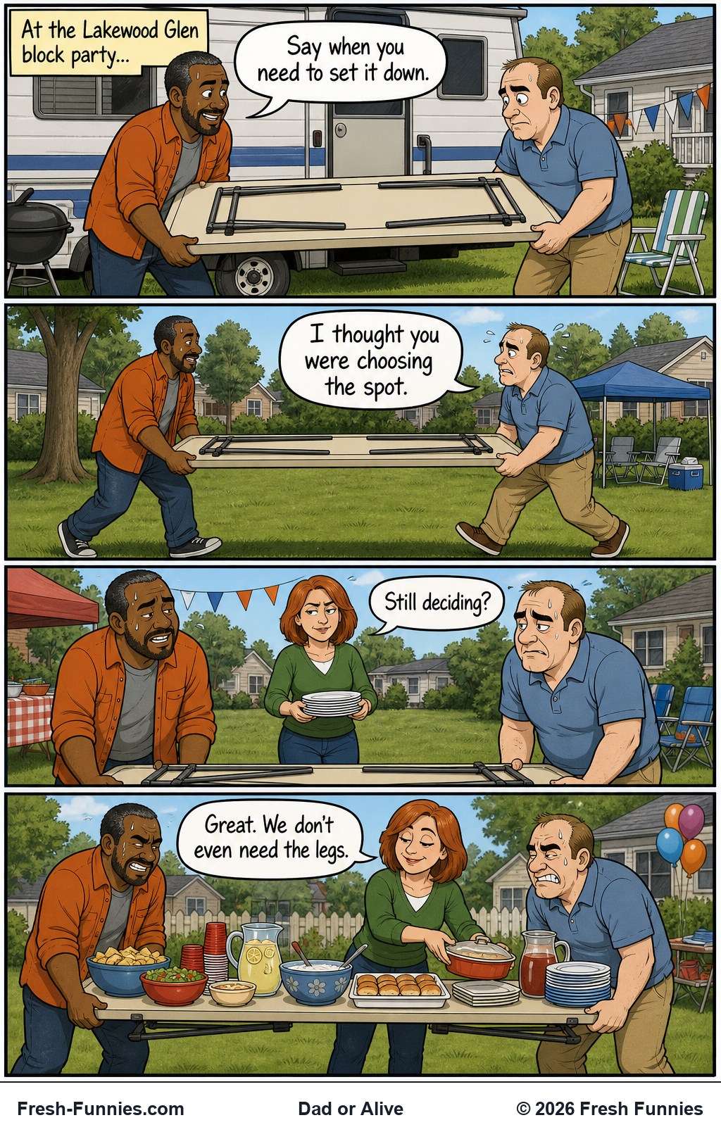 Dad or Alive — Standing Arrangement